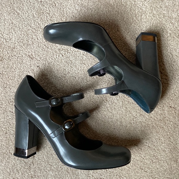 Nine West Shoes - Nine West Cascada stacked heel, dark gray